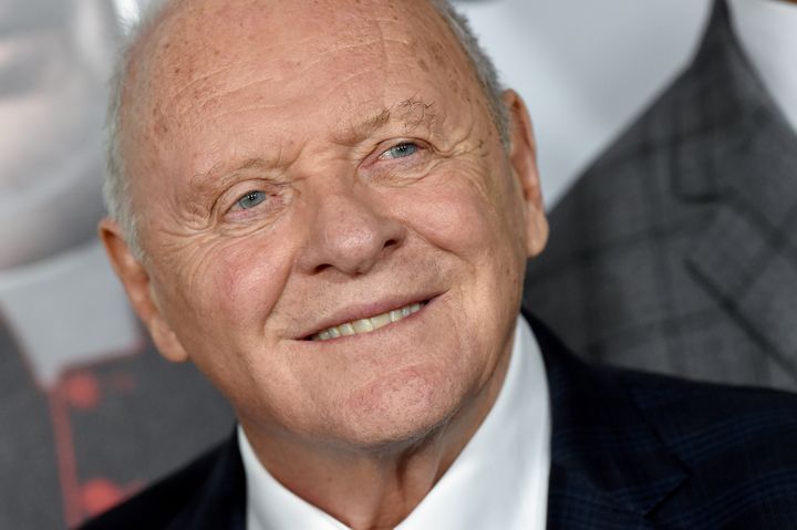 Anthony Hopkins at the premiere of The Two Popes in 2019