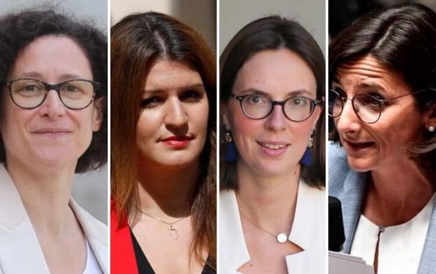 Emmanuelle Wargon, Marlène Schiappa, Amélie de Montchalin et Nathalie Elimas sont...