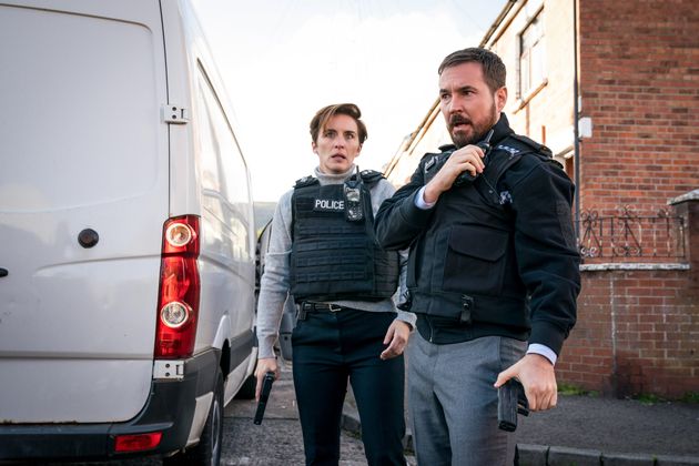 Martin with Line Of Duty co-star Vicky McClure, who plays DI Kate Fleming