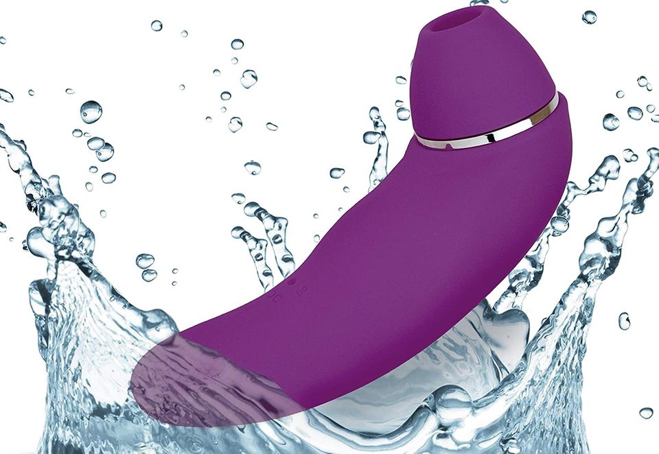 A 2-in-1 vibrator and oral sex simulator