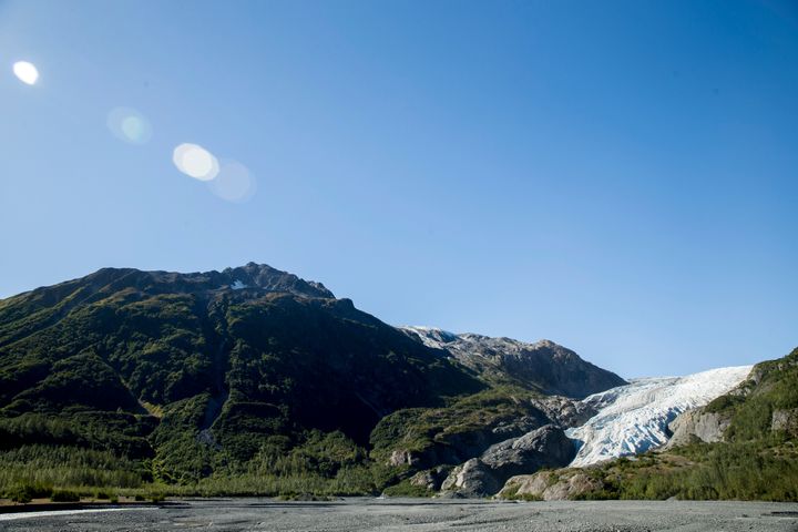 This Tuesday, Sept. 1, 2015 file photo shows the Exit Glacier in Seward, Alaska, which according to National Park Service res