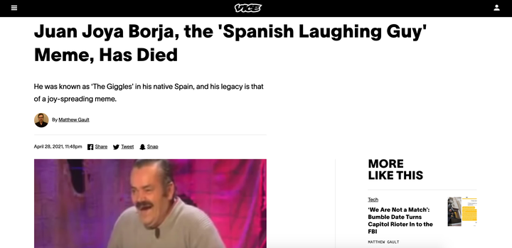 Captura de la web de 'VICE'.