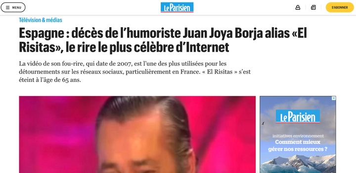 Captura de la web de 'Le Parisien'.