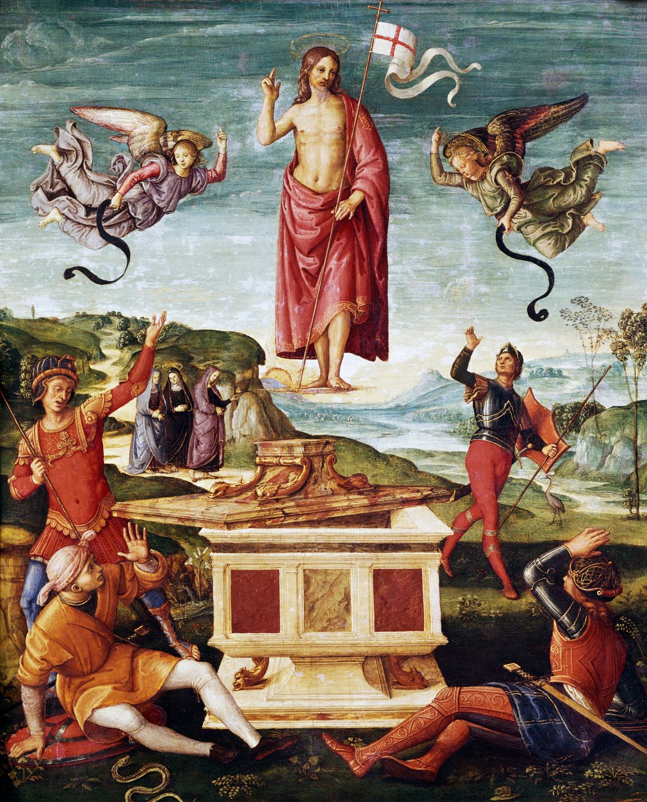 Ραφαήλ, Η Ανάσταση του Χριστού, 1501-2, λάδι σε ξύλο, 52 x 64 εκατ., Museu de Arte de São Paulo, Brasil