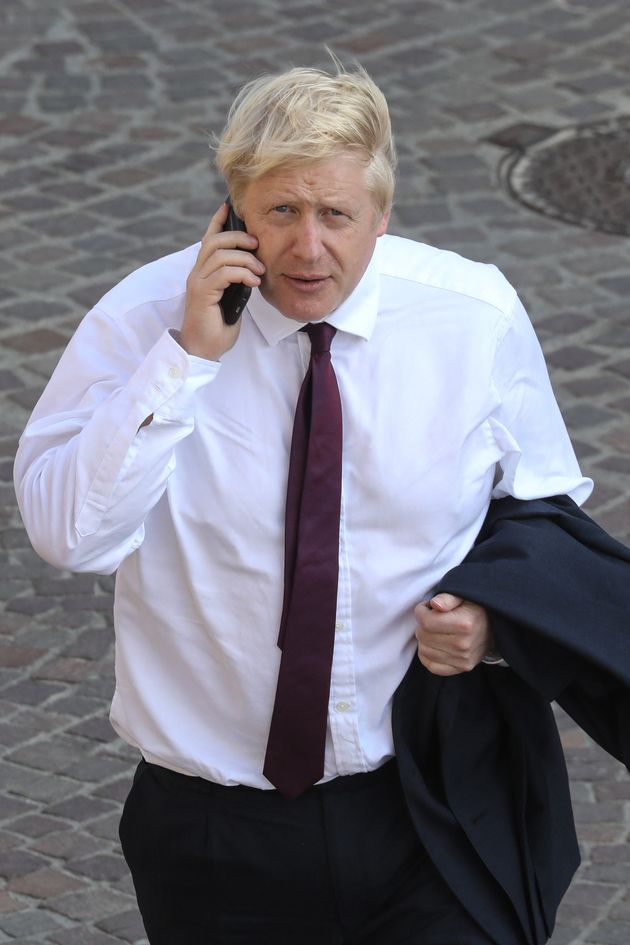 Le Premier ministre britannique Boris Johnson le 25 août 2019 au G7.