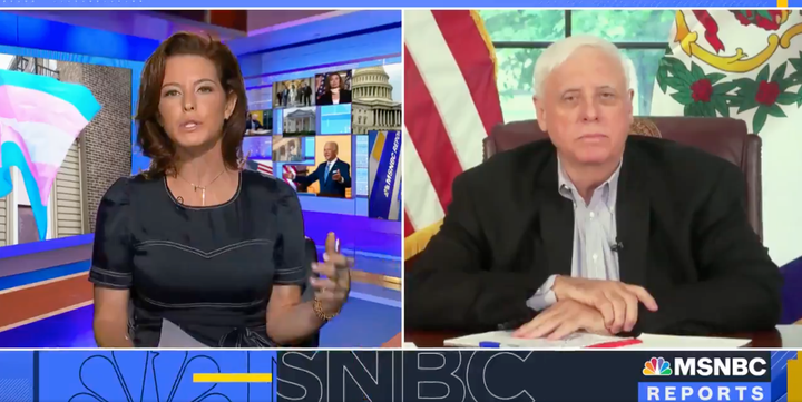 West Virginia Gov. Jim Justice (R) gets grilled by MSNBC anchor Stephanie Ruhl. 