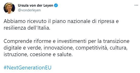 Von der Leyen: il Recovery Plan preserverà economia sociale dell’Europa Von der Leyen: il Recovery Plan preserverà economia sociale dell’Europa