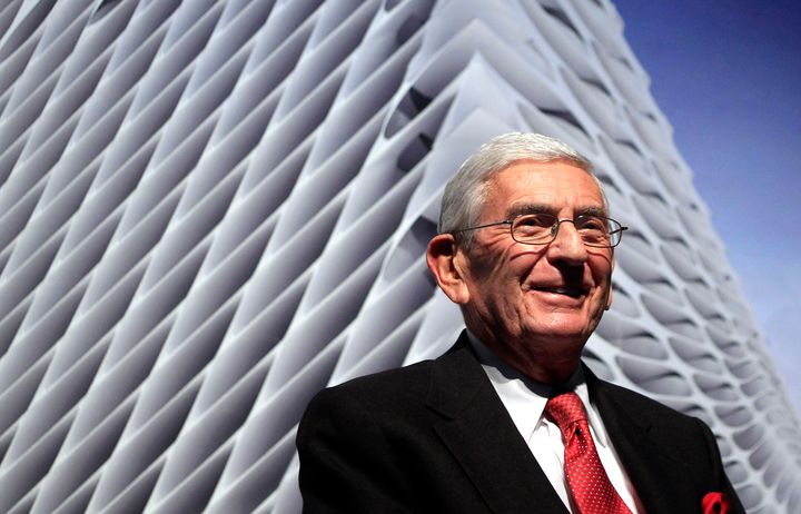 In this Thursday, Jan. 6, 2011, file photo, Billionaire Eli Broad attends the unveiling of the Broad Art Foundation contemporary art museum designs in Los Angeles. \(AP Photo/Jae C. Hong, File)