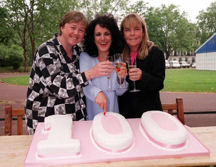 Pauline and Linda with c-star Lesley Joseph