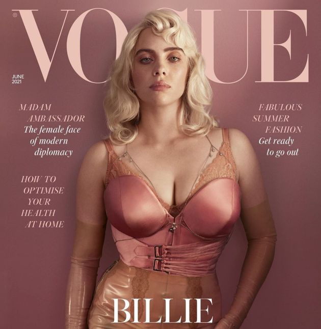 Billie Eilish on the cover of British Vogue