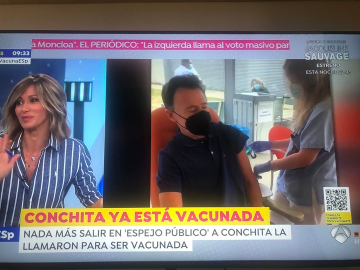 El rótulo de 'Espejo Público'.