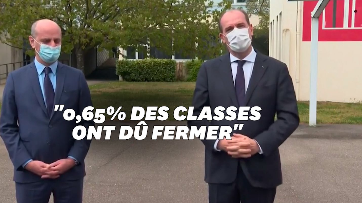 Le Covid-19 "circule très peu" à l'école rassure Jean Castex