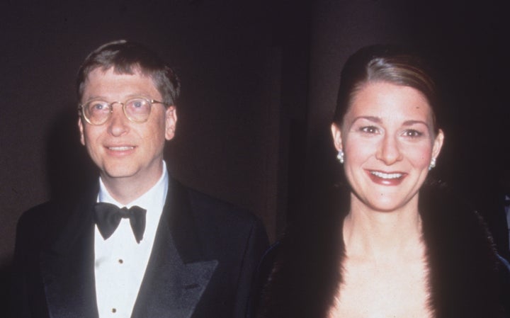 Bill y Melinda Gates, juntos en un acto en 1998.