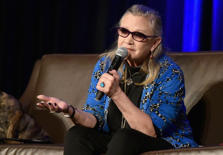 Carrie Fisher pictured in 2016