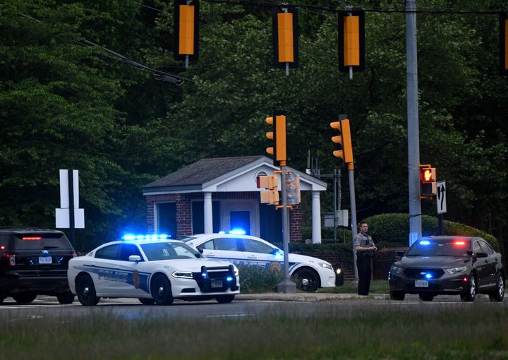 The unidentified person was prevented from driving past the initial gate into the CIA's sprawling wooded compound just outside Washington early Monday afternoon. 