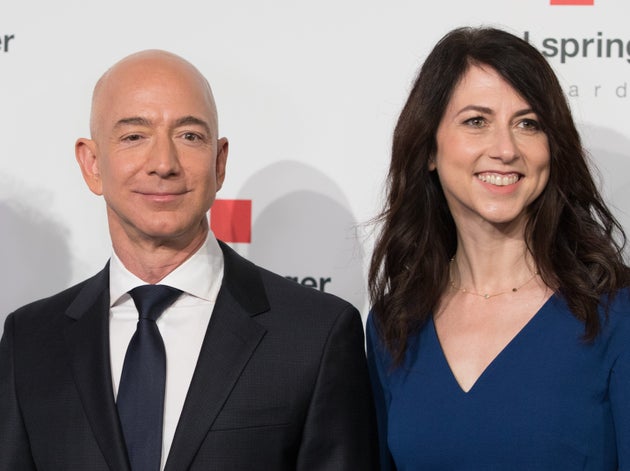 Head of Amazon Jeff Bezos and his ex wife MacKenzie