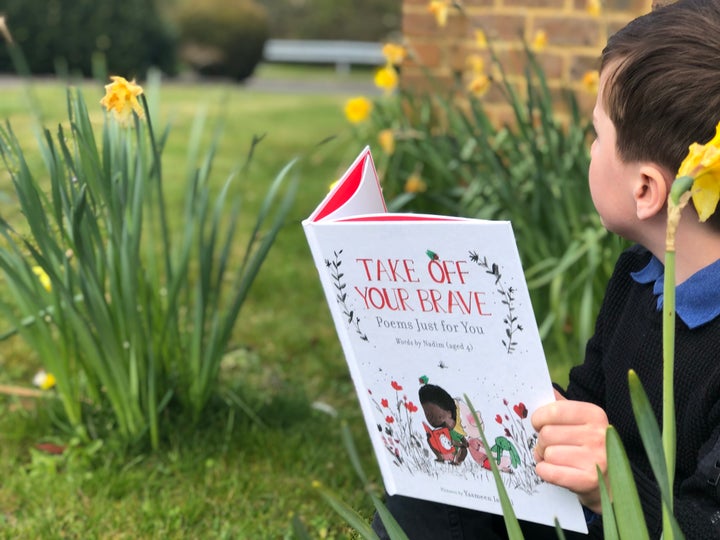 Nadim with his book.