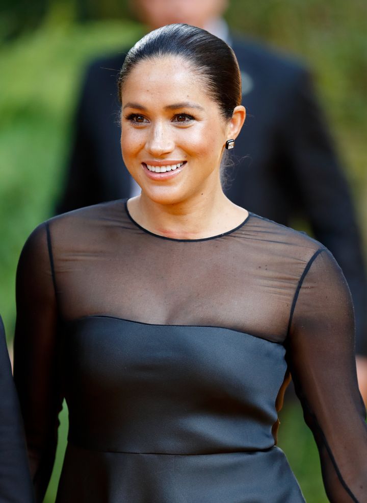Meghan Markle at the Lion King premiere in 2019