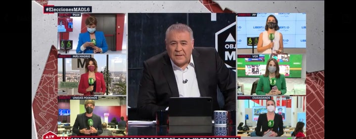Antonio García Ferreras, durante el especial de 'Al Rojo Vivo' por las elecciones del 4-M.