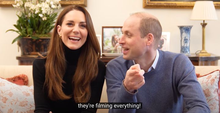 Kate Middleton and Prince William just dropped their first video, "Welcome to our official YouTube channel!"