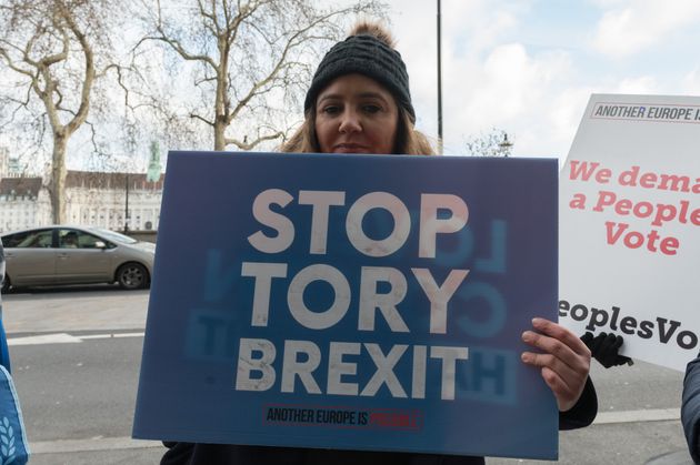 Anti-Brexit campaigners in 2019