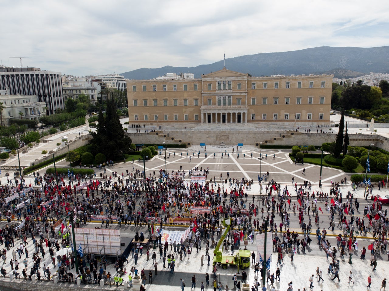 Απεργιακή συγκέντρωση για την εργατική Πρωτομαγιά