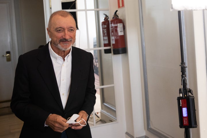 Arturo Pérez-Reverte, el pasado mes de octubre durante la presentación de su libro 'Línea de fuego'.