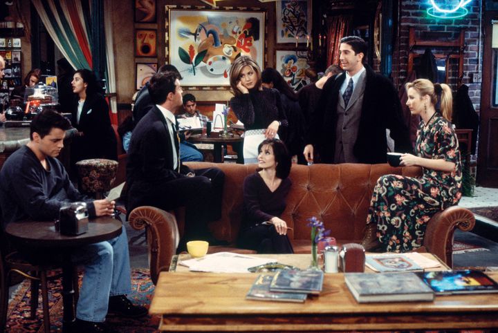 Courtney and the Friends cast during the show's second season