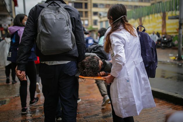 Una persona herida en las protestas de