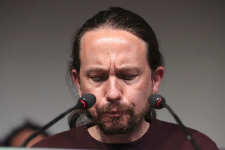 Pablo Iglesias, en la noche del 4-M
