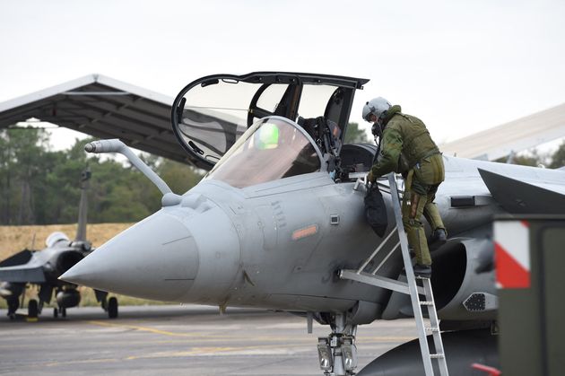 Photo d'illustration d'un avion de combat Rafale de l'Armée de l'air (Photo MEHDI FEDOUACH / AFP)