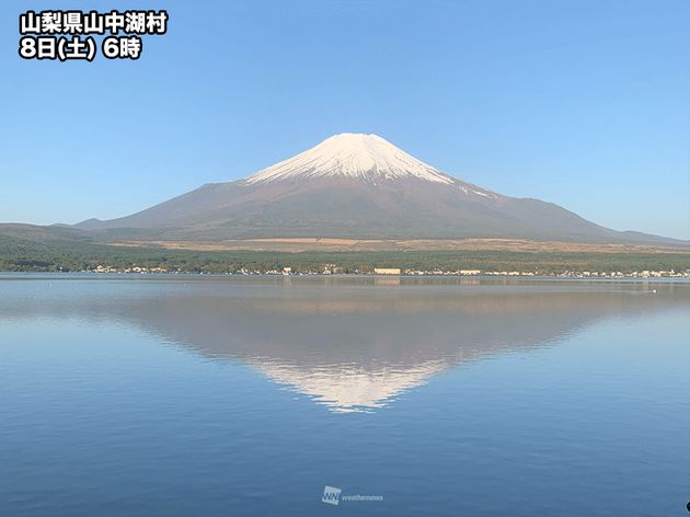 山梨県山中湖村　8日（土）6時