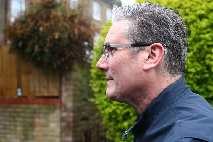 Starmer leaves home on Saturday morning