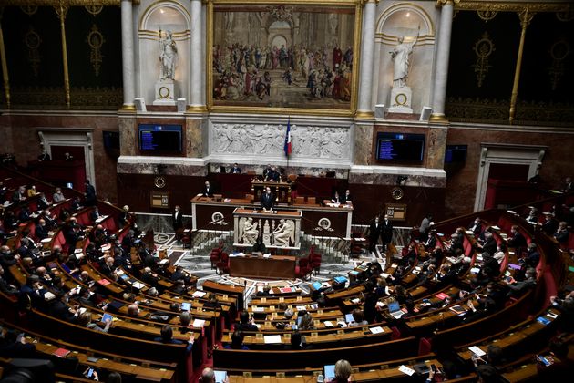 Les députés ont validé la création d'un pass sanitaire pour l'accès aux grands événements (Photo d'illustration: l'Assemblée nationale le 13 avril 2021 à Paris)