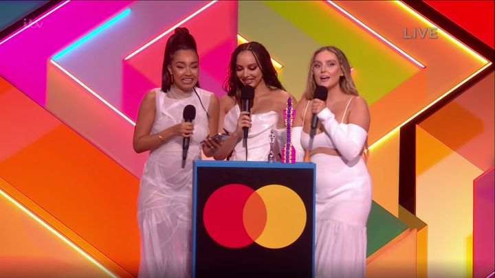 Little Mix pick up Best British Group at the Brit Awards