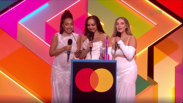 Little Mix pick up Best British Group at the Brit Awards