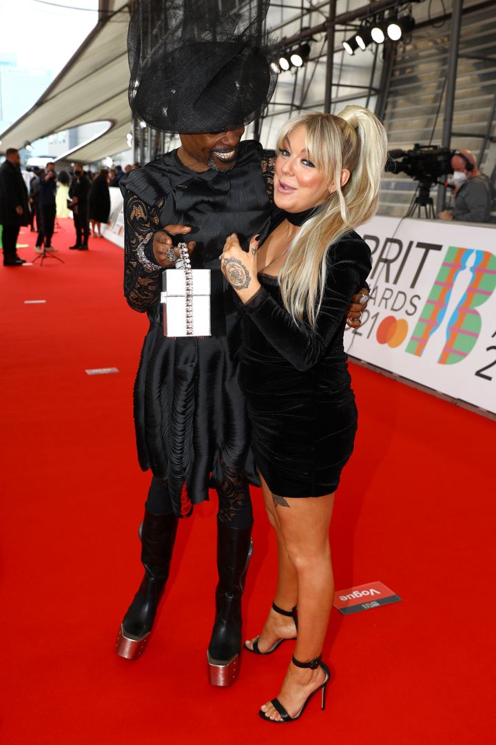 Billy Porter and Sheridan Smtih on the Brits red carpet