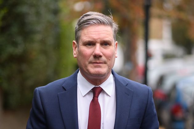  Leader of the Labour Party Sir Keir Starmer leaves his home in London, England. 