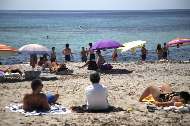 Photo prise en mai 2020 sur la plage de Capo di Feno à Ajaccio