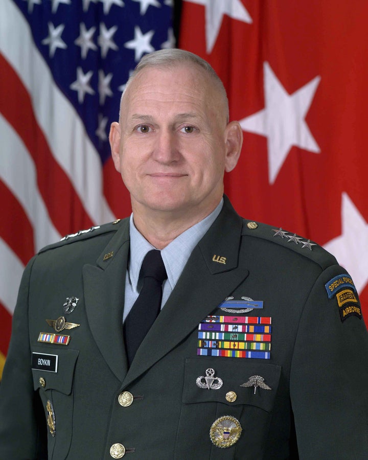 Retired U.S. Army Lt. General William G. Boykin also signed the letter.