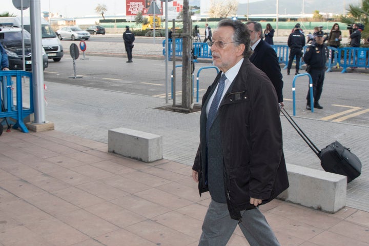 Alfonso Grau, en los juzgados, por un proceso anterior.