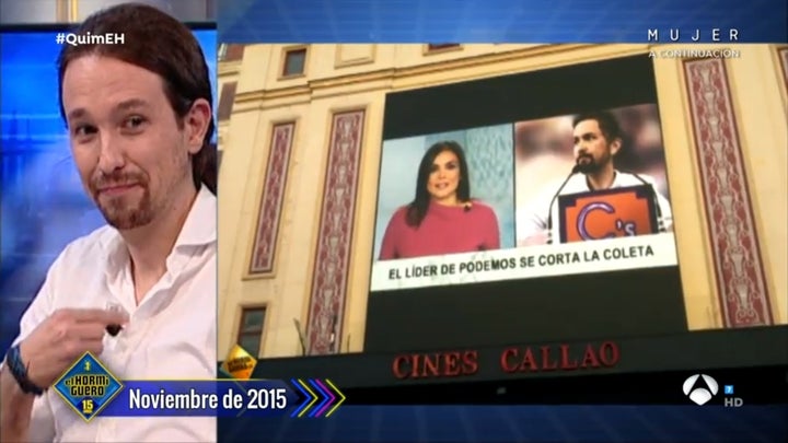 Pablo Iglesias en 'El Hormiguero' en 2015.