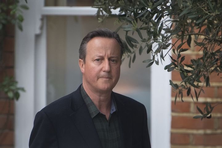 David Cameron leaves his home in London ahead of giving evidence to the Commons Treasury Committee on Greensill Capital.