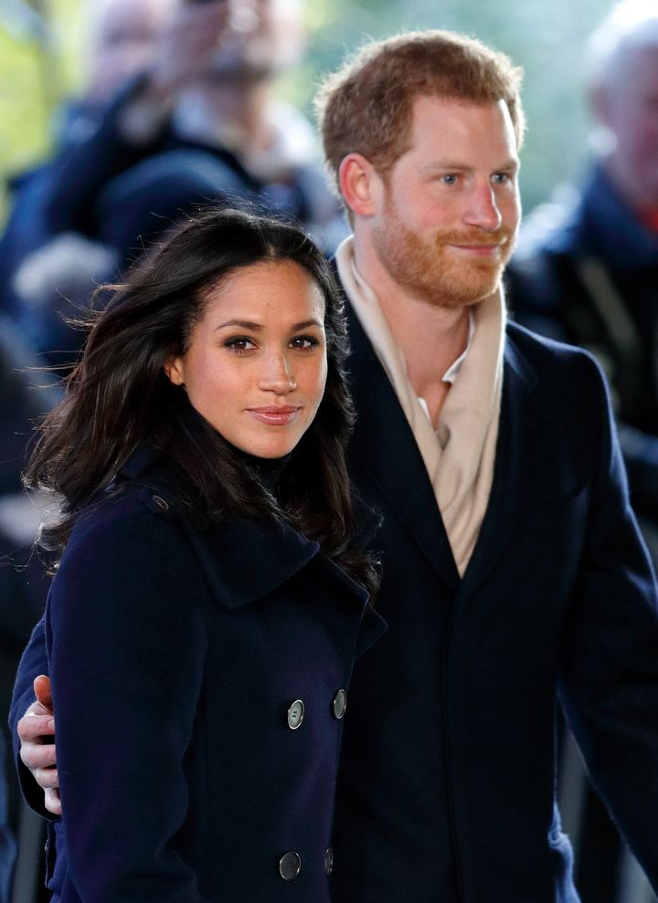 Meghan Markle and Prince Harry in December 2017, shortly after they got engaged.