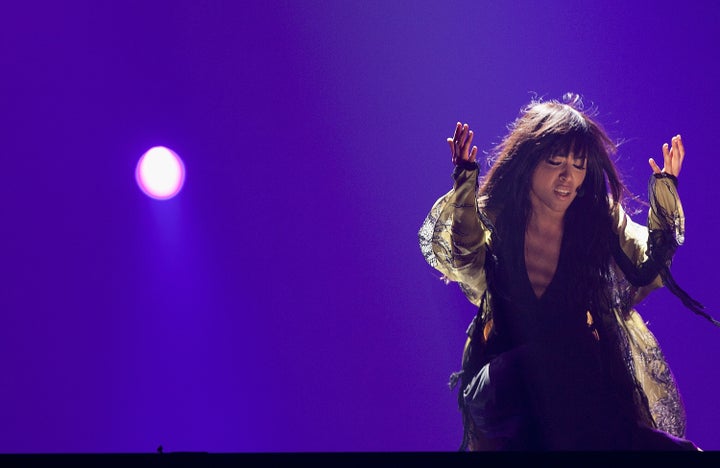 Loreen performing at Eurovision in 2012