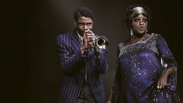 Chadwick Boseman and Viola Davis in Ma Rainey's Black Bottom