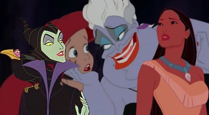 Maléfica ('La bella durmiente'), 'La sirenita' y 'Pocahontas'.