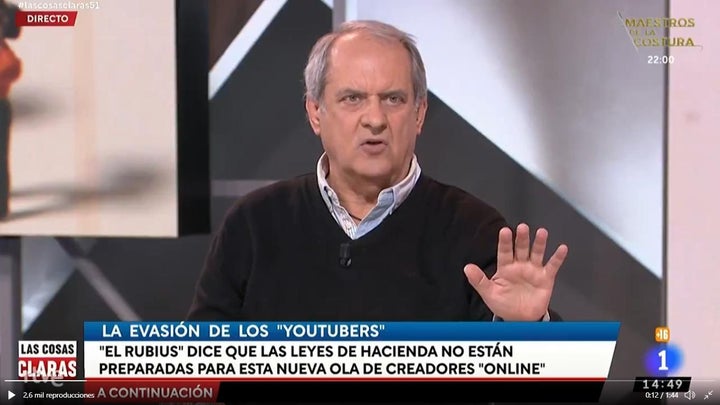 Javier Aroca en 'Las Cosas Claras' (TVE).