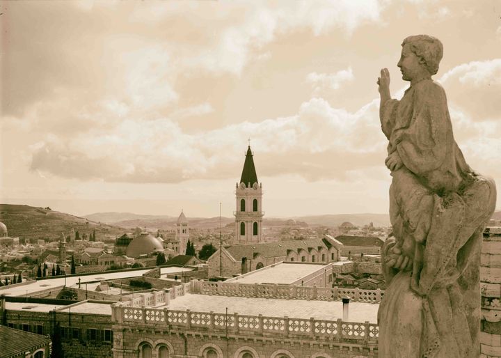 Ιερουσαλήμ 1934 - Θέα από τον πύργο της εκκλησίας Νotre Dame of France. 