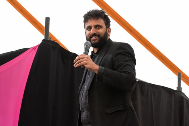 Nish Kumar performing at Latitude Festival in 2019